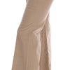 Ermanno Scervino Chic Beige Bootcut Flared Pants