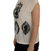 Dolce & Gabbana Embroidered Silk Sicily Frame Blouse