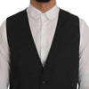 Dolce & Gabbana Elegant Gray Waistcoat Vest