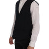 Dolce & Gabbana Elegant Striped Wool Blend Waistcoat Vest