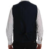 Dolce & Gabbana Elegant Striped Wool Blend Waistcoat Vest