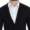 Costume National Elegant Black Merino Wool Cardigan