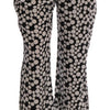 Dolce & Gabbana Elegant Polka Dot Silk High-Waist Pants