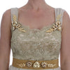 Dolce & Gabbana Elegant Embellished Lace & Organza Silk Dress