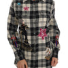 Dolce & Gabbana Enchanted Sequin Checkered Wool Shirt