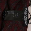 Dolce & Gabbana Silk Bordeaux Crown Chili Print Mens Scarf