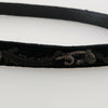 Dolce & Gabbana Elegant Black Cotton-Leather Men's Belt