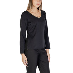 Black Cotton Tops & T-Shirt