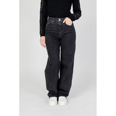 Black Cotton Jeans & Pant