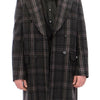 Dolce & Gabbana Sicilia Checkered Wool Blend Coat