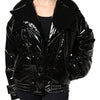 Dolce & Gabbana Black Polyester Button Down Blouson Jacket