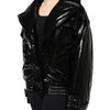 Dolce & Gabbana Black Polyester Button Down Blouson Jacket