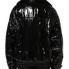 Dolce & Gabbana Black Polyester Button Down Blouson Jacket