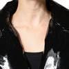 Dolce & Gabbana Black Polyester Button Down Blouson Jacket