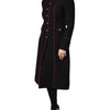 Dolce & Gabbana Black Single Breasted Trench Coat Jacket