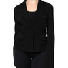 Dolce & Gabbana Black Viscose Single Breasted Blazer Jacket