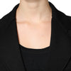 Dolce & Gabbana Black Viscose Single Breasted Blazer Jacket