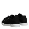 Dolce & Gabbana Black Portofino Low Top Sneakers Shoes