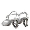 Dolce & Gabbana Silver Ankle Strap KEIRA Heels Sandals Shoes