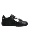 Dolce & Gabbana Black D&G AMORE Low Top Sneakers Shoes