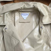 Bottega Veneta Beige Lambskin Leather Trench Coat Jacket