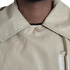 Bottega Veneta Beige Lambskin Leather Trench Coat Jacket