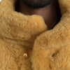 Bottega Veneta Yellow Wool Long Teddy Coat Jacket