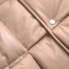 Bottega Veneta Beige Quilted Sleeveless Calf Leather Jacket