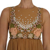 Dolce & Gabbana Exquisite Gold Silk A-line Dress