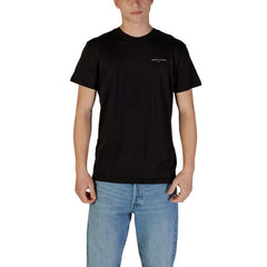 Black Cotton Rigenerato T-Shirt