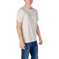 Beige Cotton Rigenerato T-Shirt