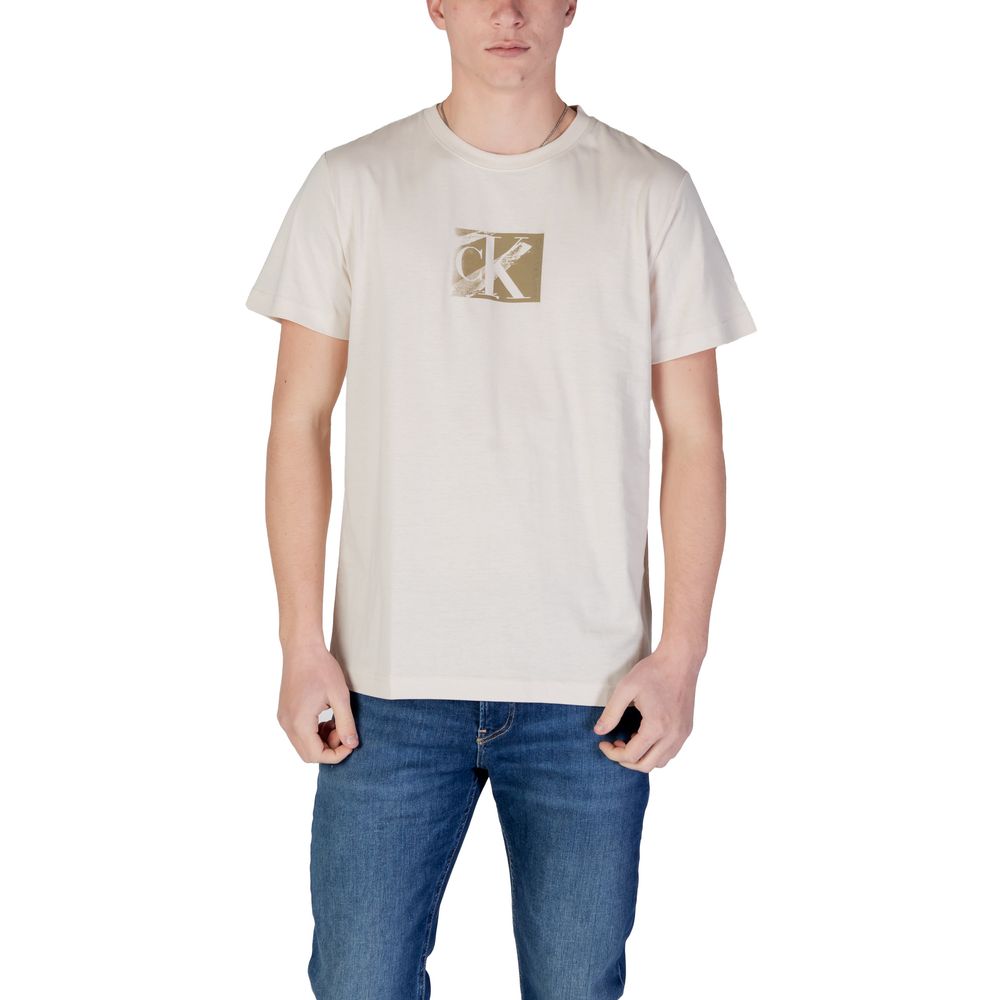 Beige Cotton Rigenerato T-Shirt