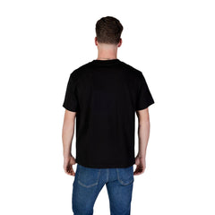 Black Cotton Rigenerato T-Shirt