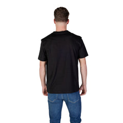 Black Cotton Rigenerato T-Shirt