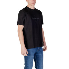 Black Cotton Rigenerato T-Shirt