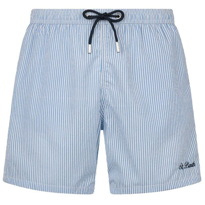 MC2 Saint Barth Light Blue Polyester Men Boxer Swimwear