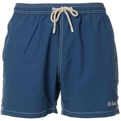 MC2 Saint Barth Blue Polyester Men Swimwear Boxer