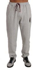 Elegant Gray Hooded Sweatsuit Ensemble