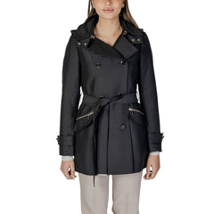 Morgan De Toi Black Polyester Jackets & Coat