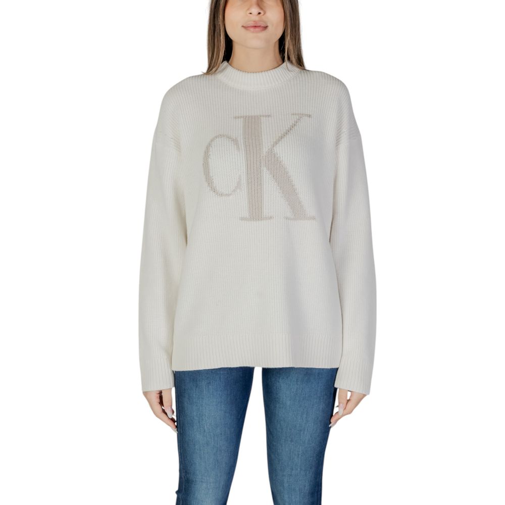 Calvin Klein Jeans Cream Organic Cotton Sweater