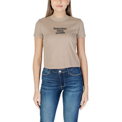 Calvin Klein Jeans Gray Cotton Tops & T-Shirt