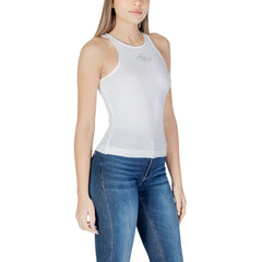 Guess White Polyester Tops & T-Shirt