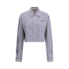 Miu Miu Striped cropped Shirt