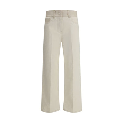 Fendi White FF patterned Jeans