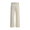 Fendi White FF patterned Jeans