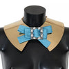 Dolce & Gabbana Gold Bow Crystal Embellished Runway Collar Necklace