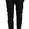 Dolce & Gabbana Elegant Black Formal Wool-Blend Trousers