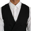 Dolce & Gabbana Sleek Double Breasted Slim Fit Wool Vest