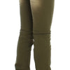 Cavalli Green Slim Fit Cotton Stretch Jeans