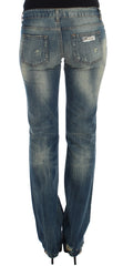 Sleek Flair Leg Low Waist Denim